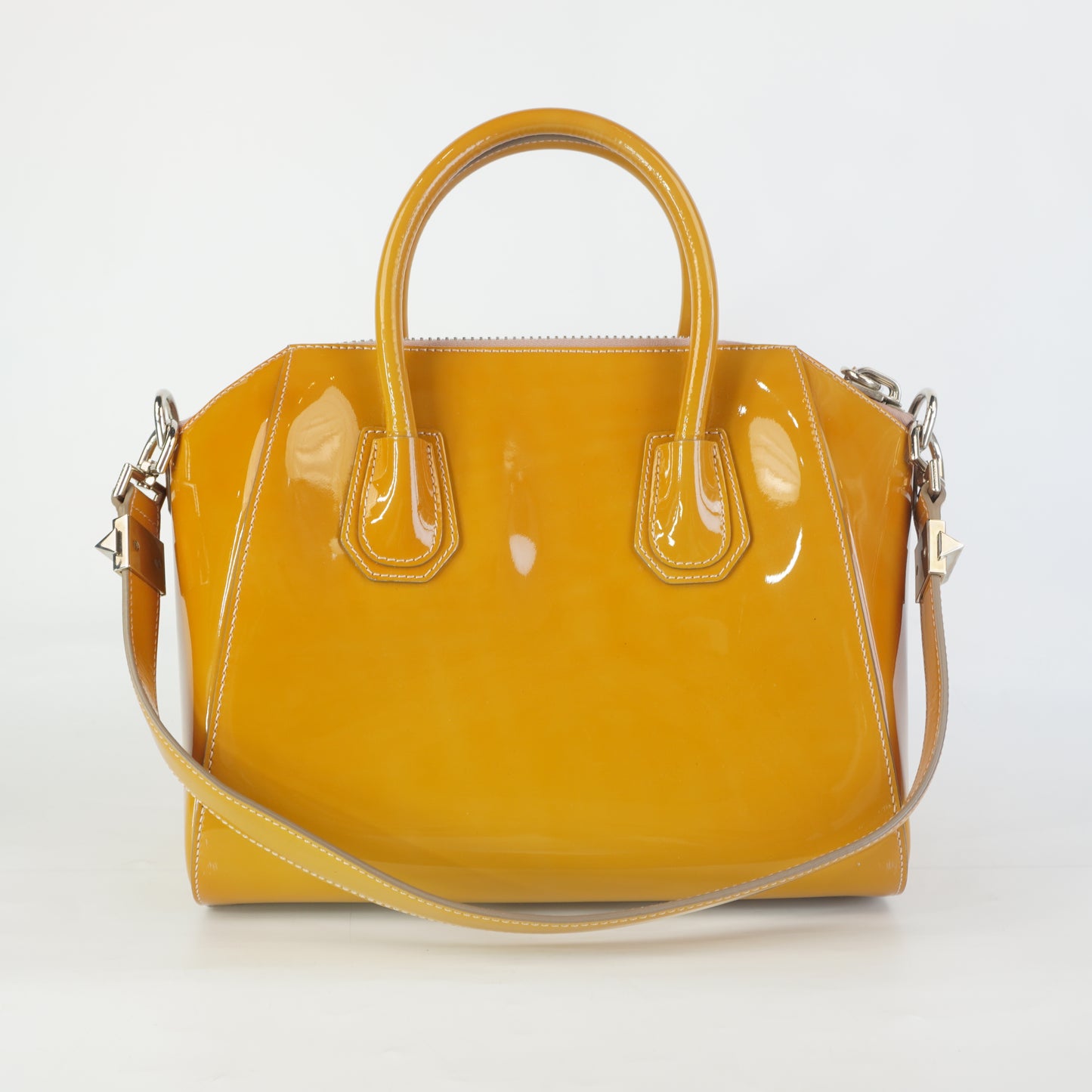 Givenchy Antigona Mini Bag Patent Caramel SHW Small