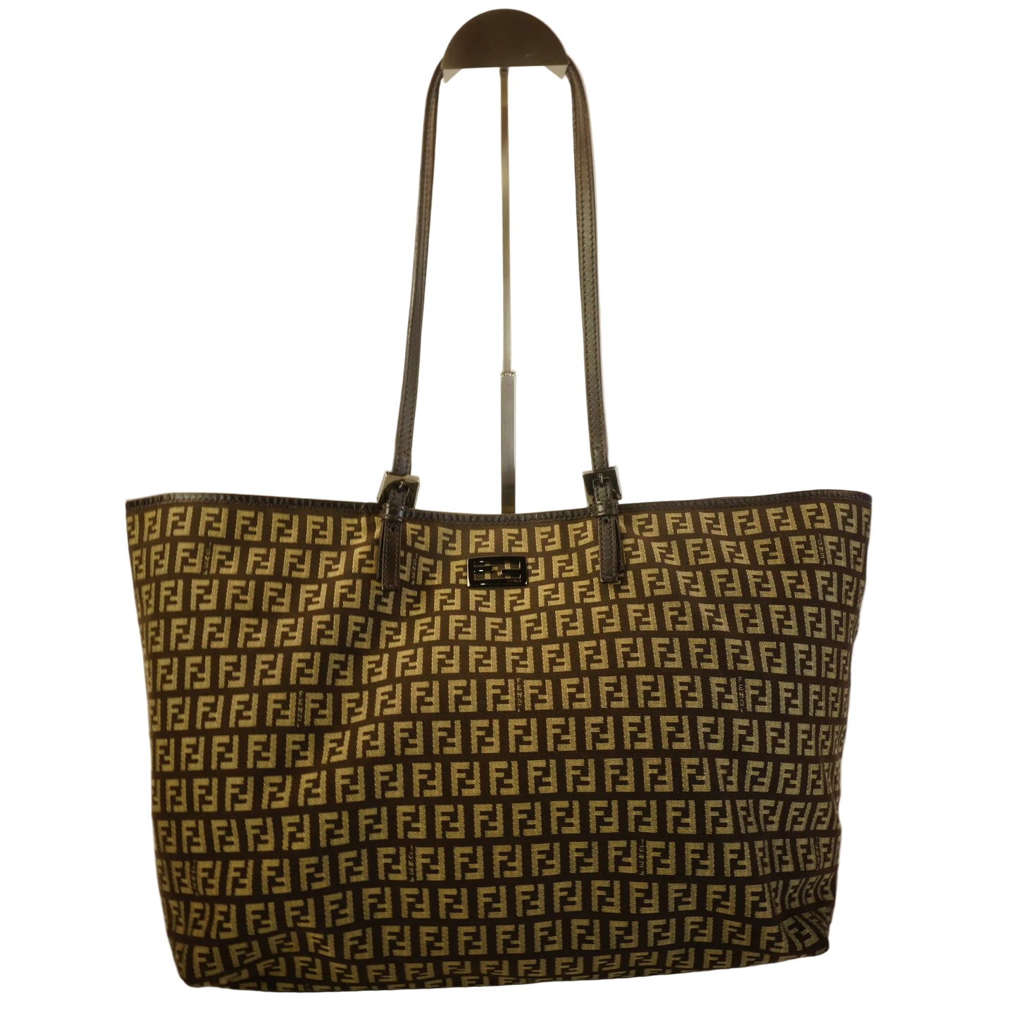 Fendi Zucchino Canvas Tote Bag BHW Medium