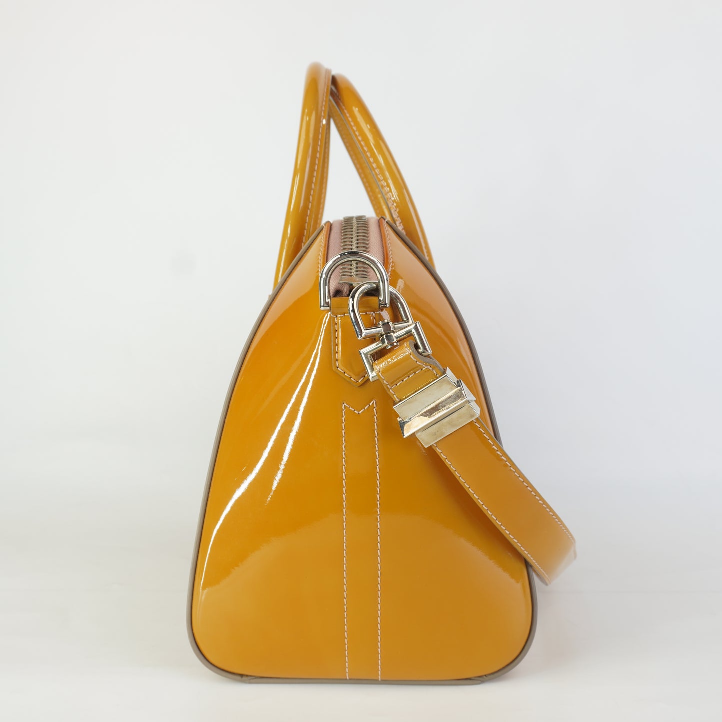 Givenchy Antigona Mini Bag Patent Caramel SHW Small