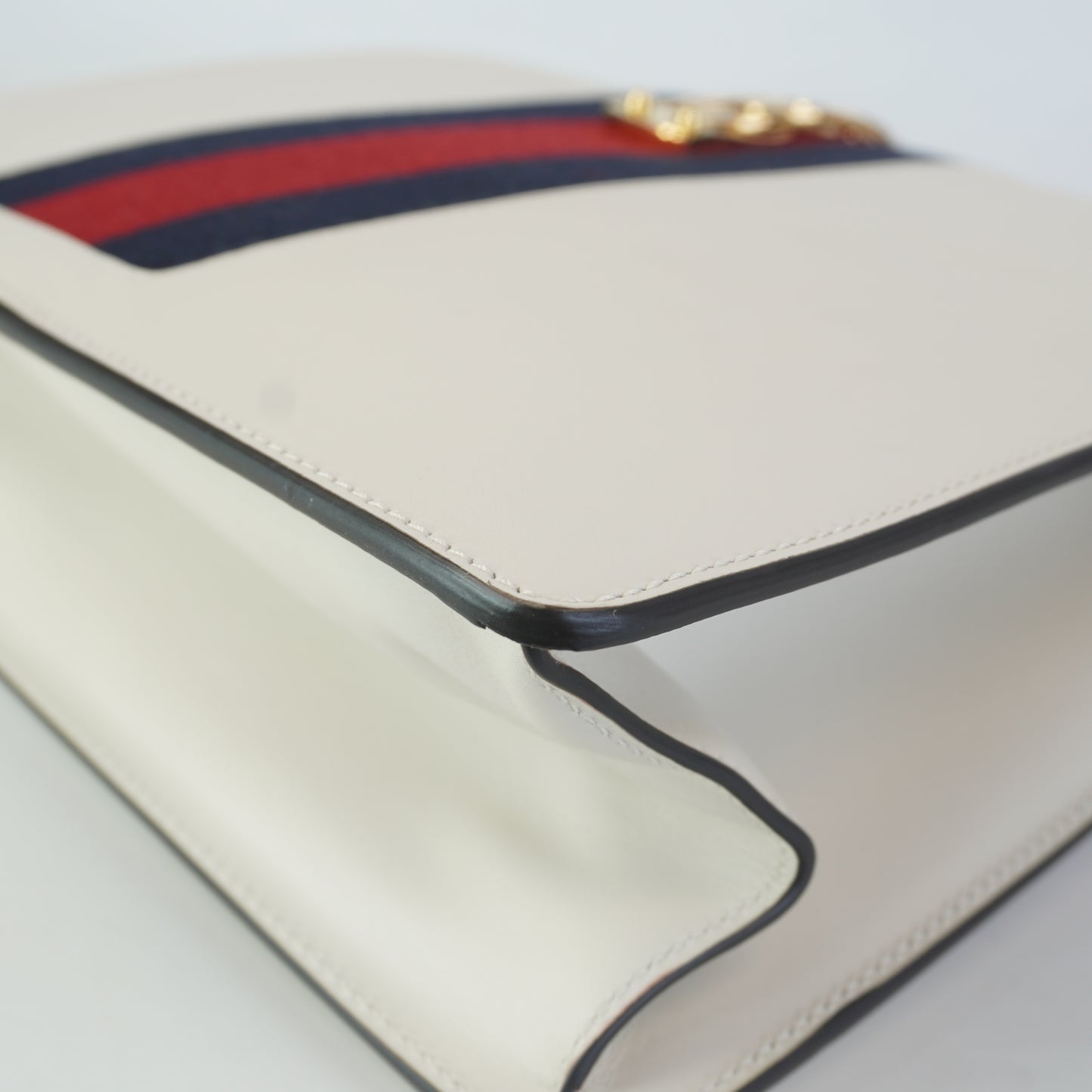 Gucci Sylvie Embroidered Leather Top Handle Bag Medium