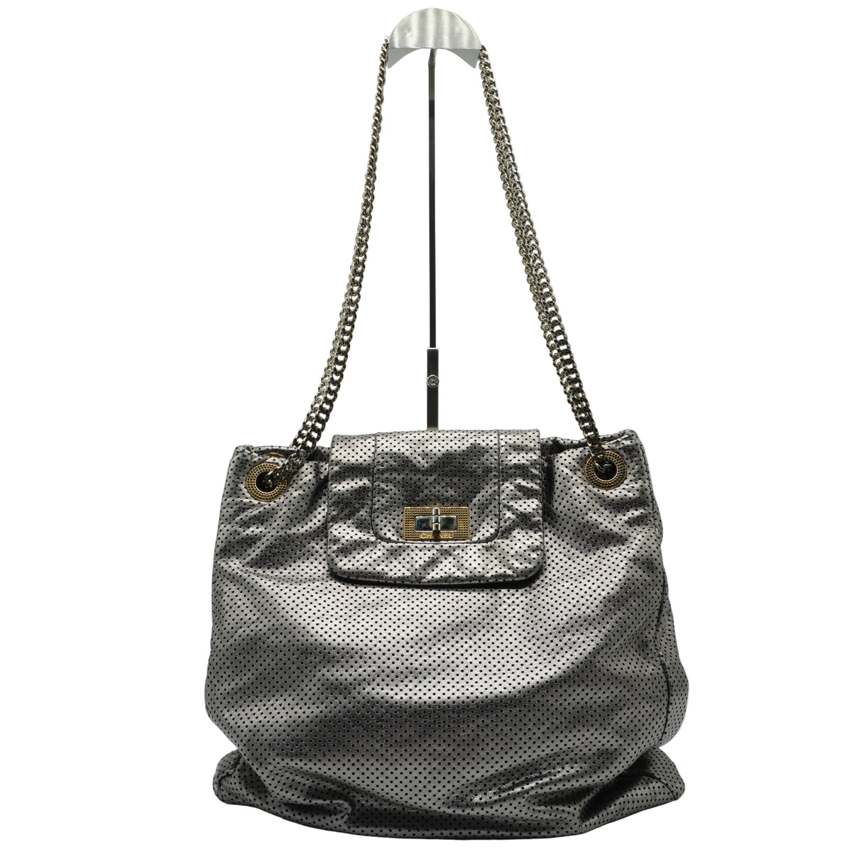 Chanel Perforated Medium Metallic Tote bag GSHW