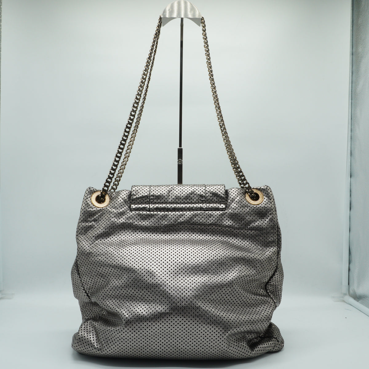 Chanel Perforated Medium Metallic Tote bag GSHW