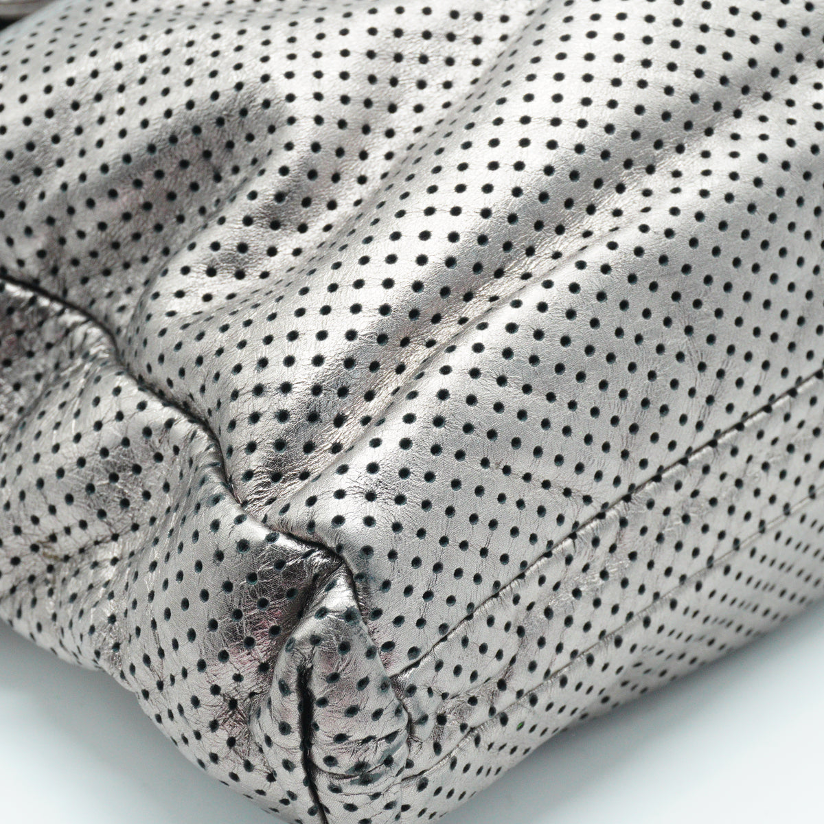 Chanel Perforated Medium Metallic Tote bag GSHW