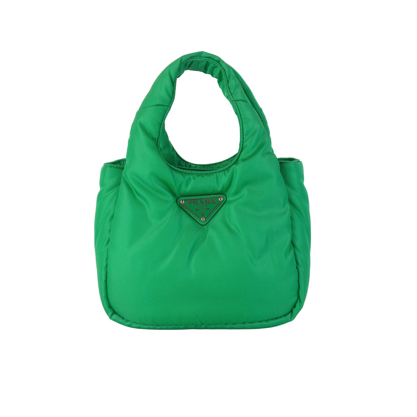 Prada Re-Nylon Soft Padded Handbag Emerald Green