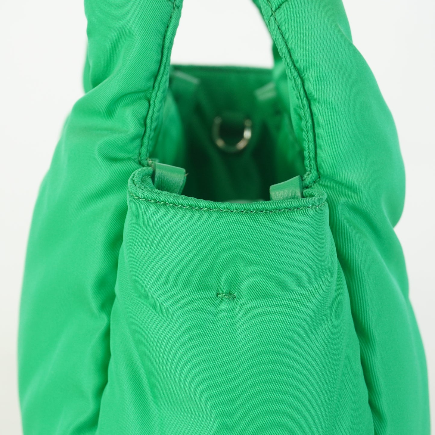 Prada Re-Nylon Soft Padded Handbag Emerald Green