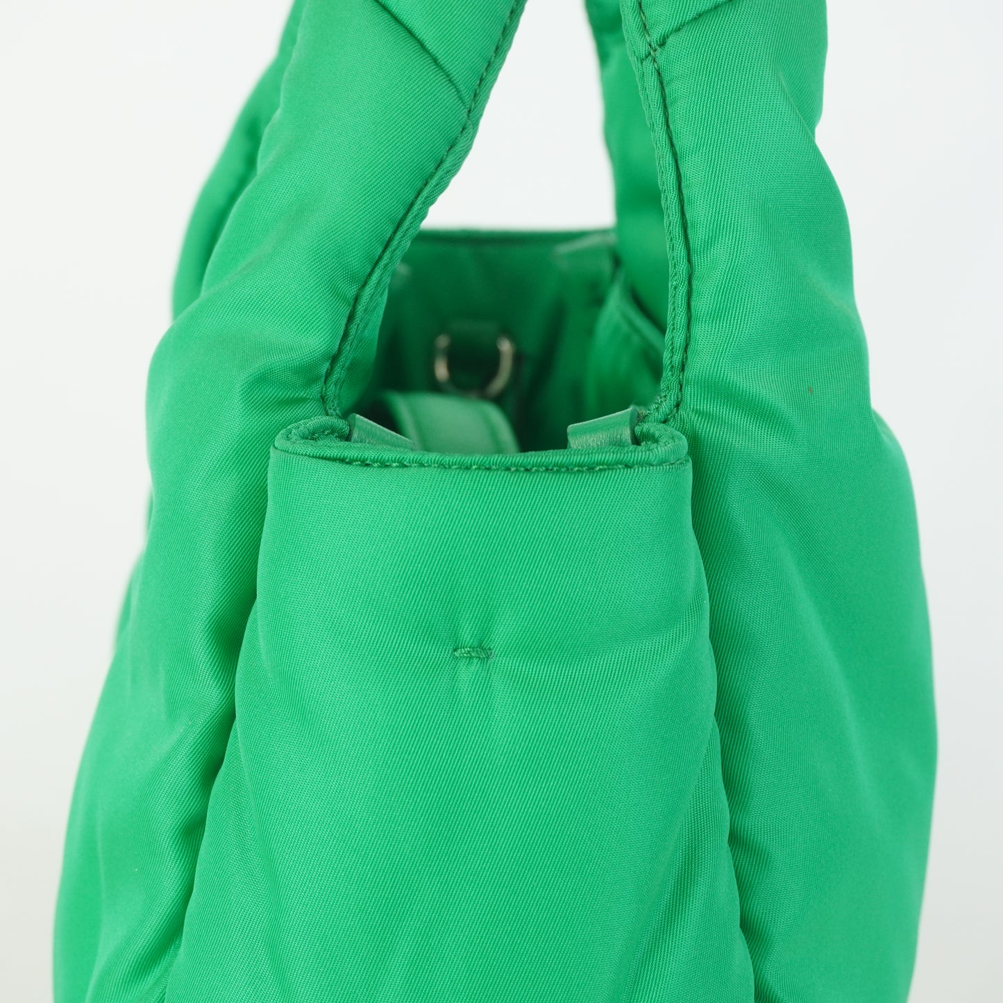 Prada Re-Nylon Soft Padded Handbag Emerald Green
