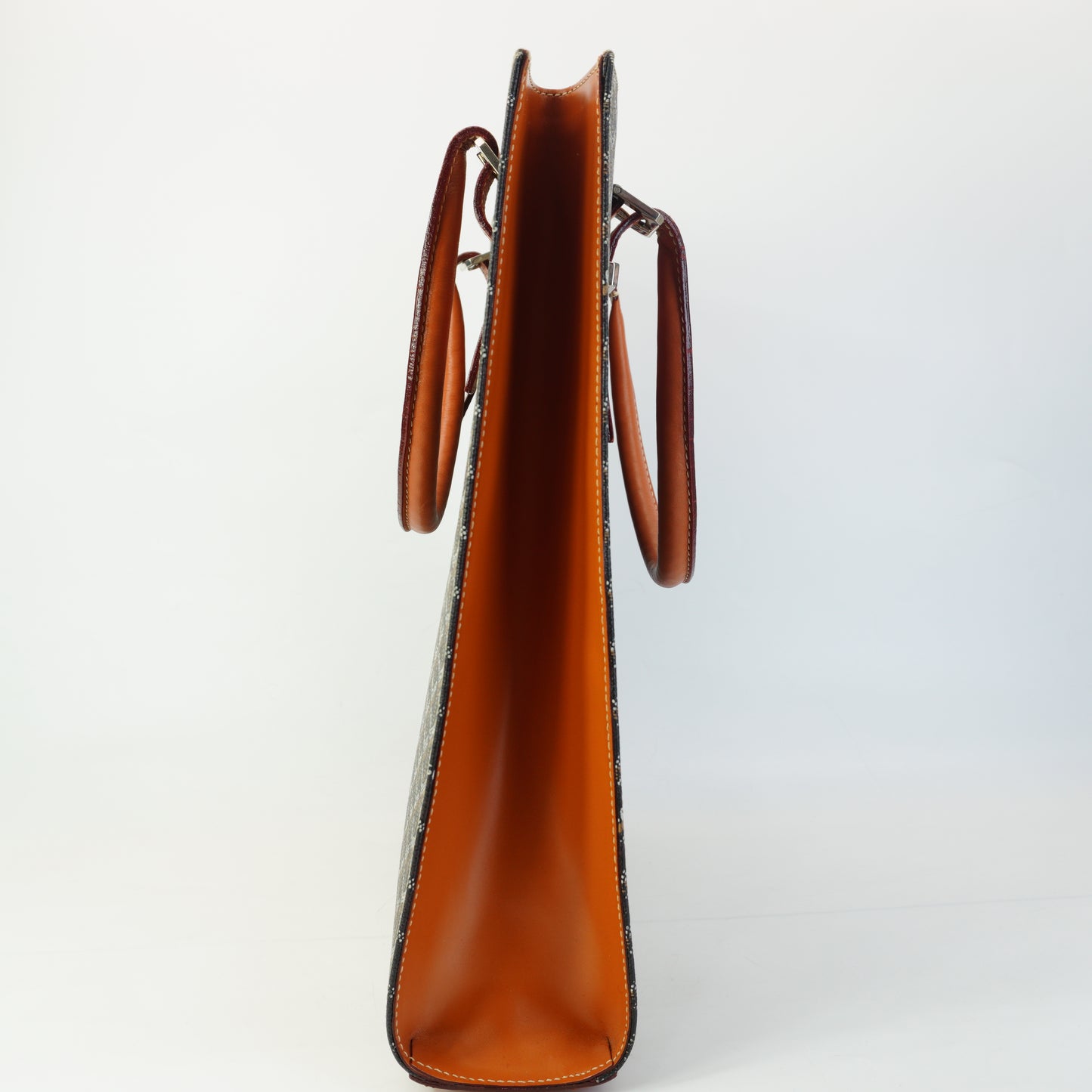 Goyard Herringbone Comor GM Tote Brown Large SHW