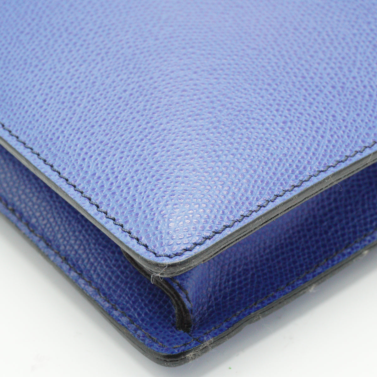 Celine Bespoke Large Top Handle Satchel Blue GHW