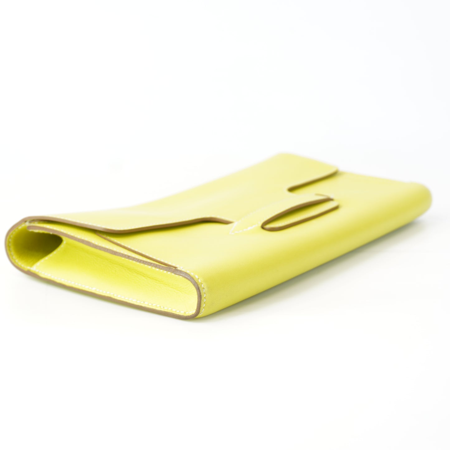 Hermes Jige Swift Clutch Yellow