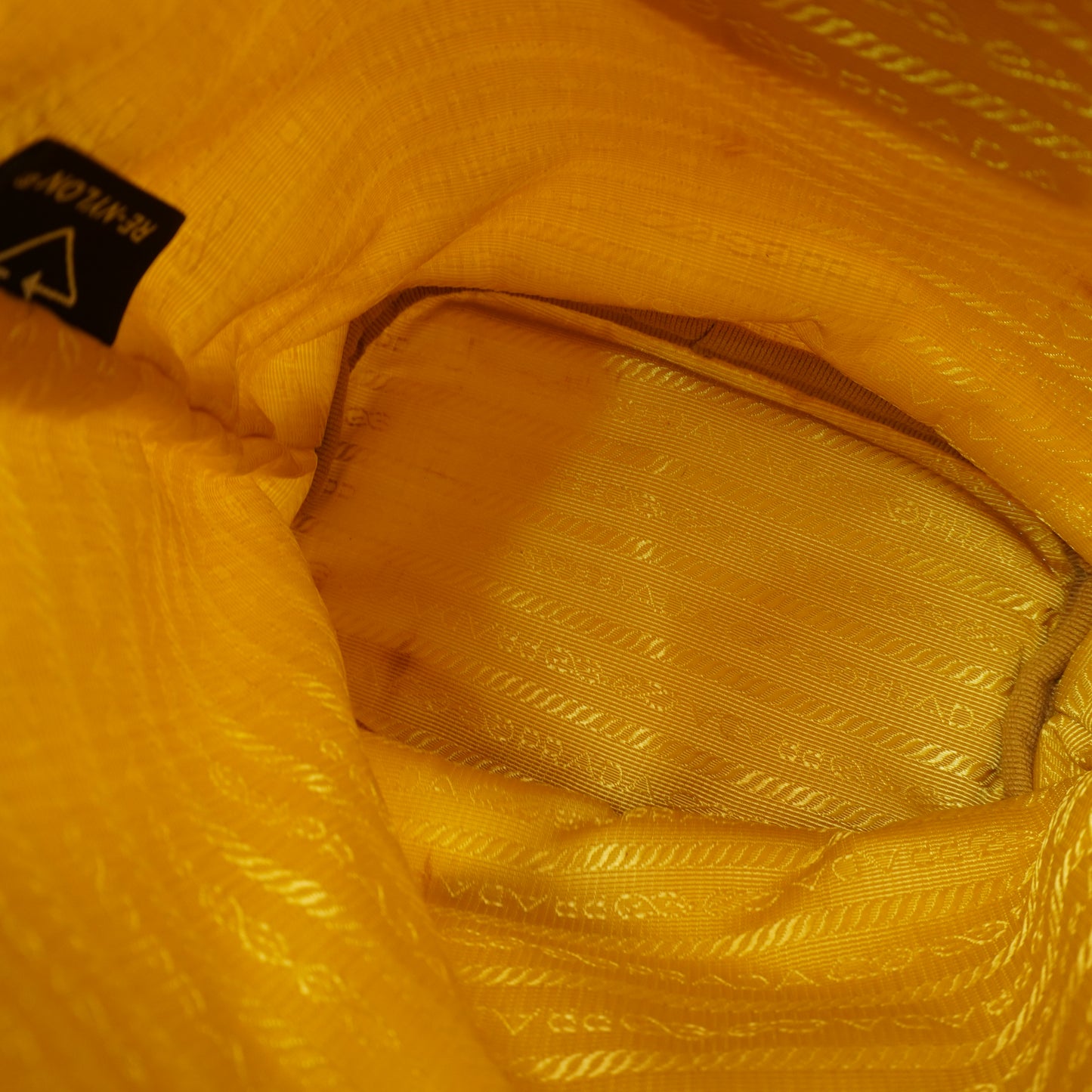 Prada Re-Nylon Pouch Yellow