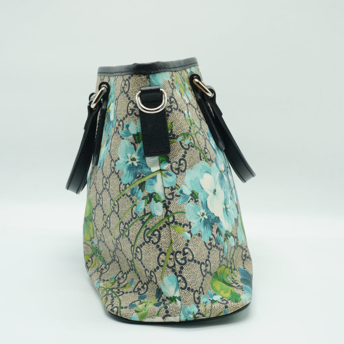 Gucci GG Supreme Blooms Small Convertible Zip Tote Bag