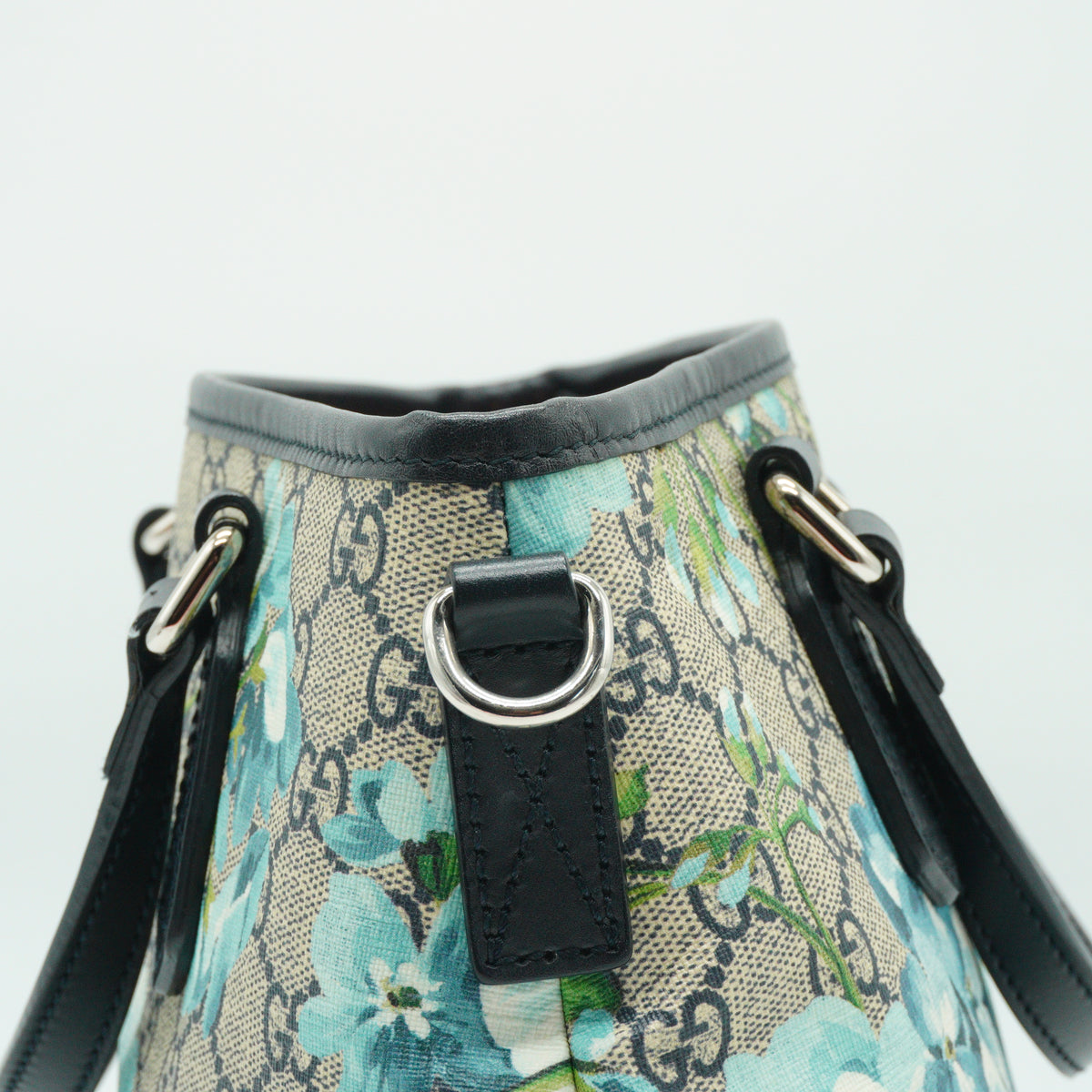 Gucci GG Supreme Blooms Small Convertible Zip Tote Bag