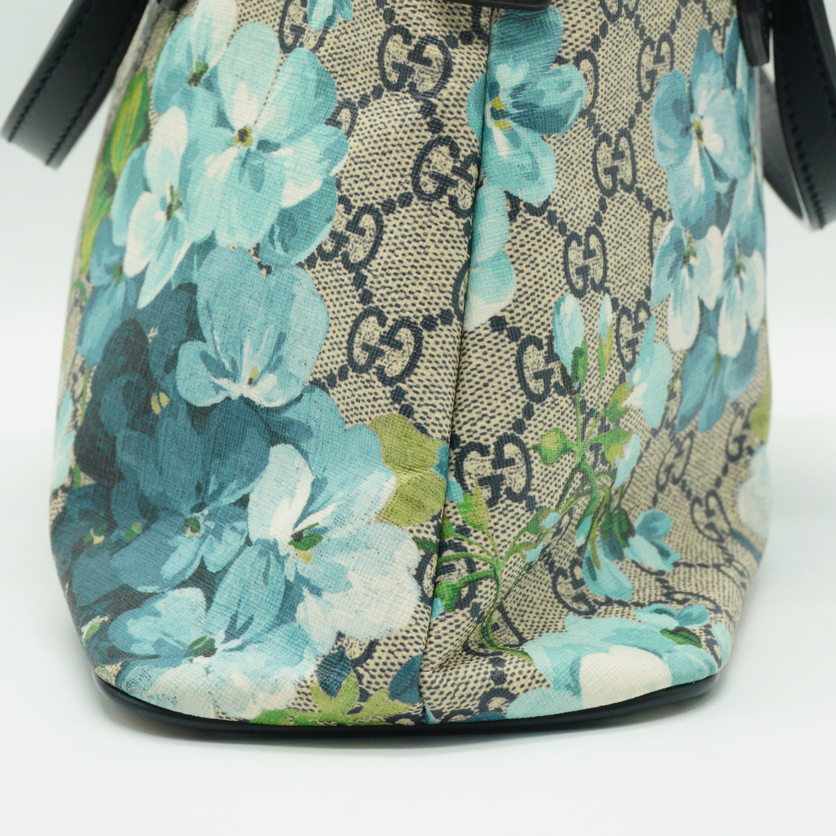 Gucci GG Supreme Blooms Small Convertible Zip Tote Bag