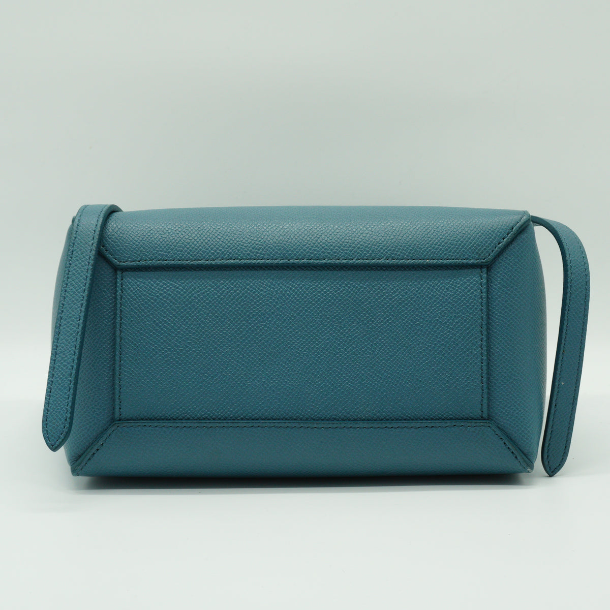 Celine Belt Nano Grained Calfskin Blue SHW