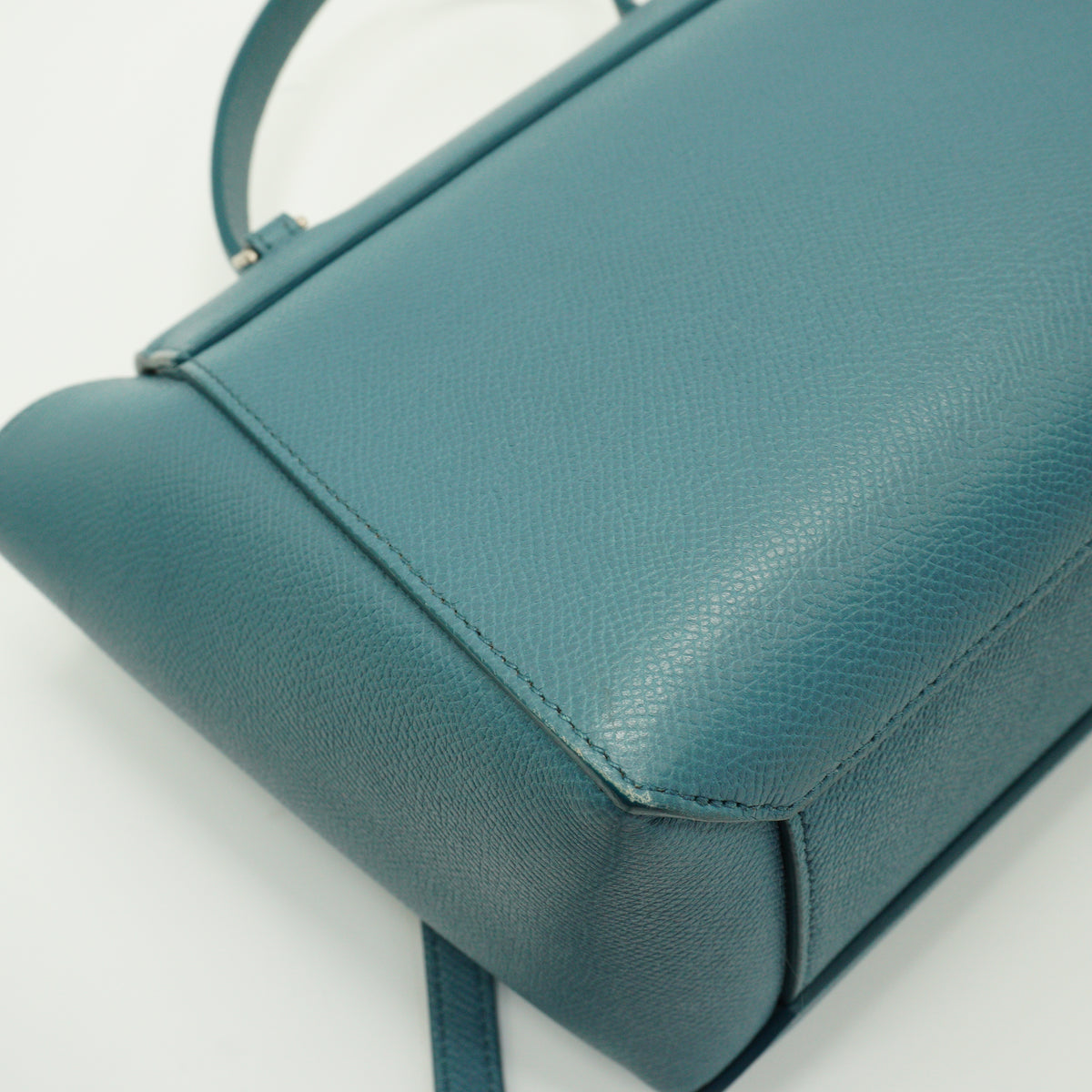 Celine Belt Nano Grained Calfskin Blue SHW