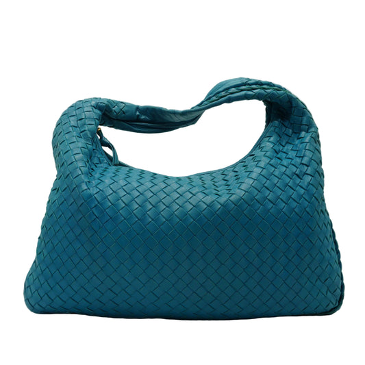 Bottega Veneta Hobo Nappa Intrecciato Medium Turquoise