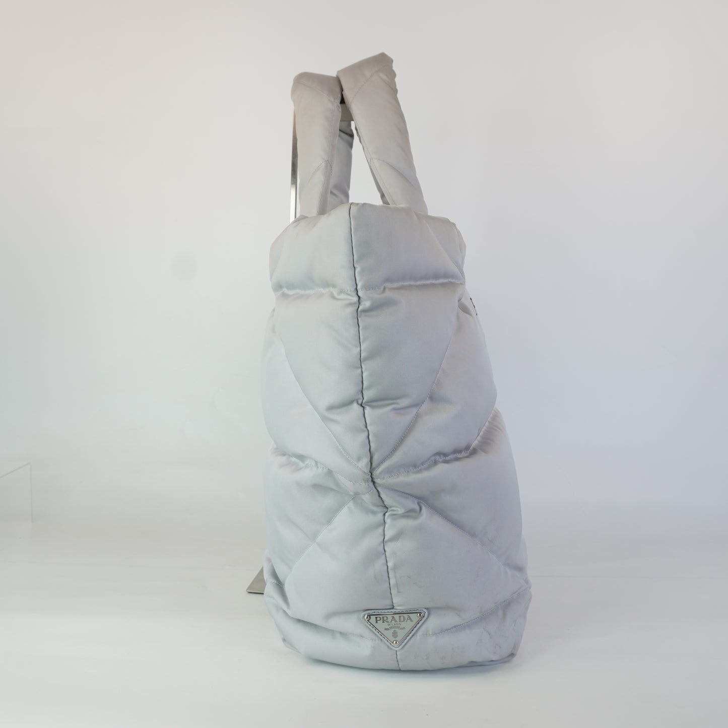 Prada Re-Nylon Tote Gray
