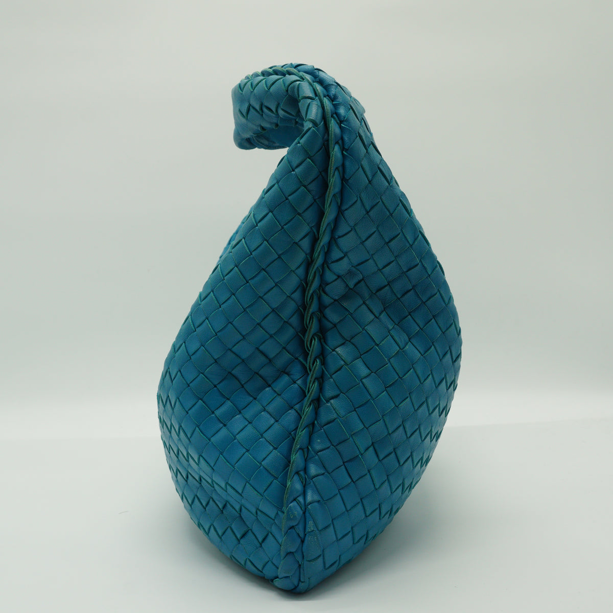 Bottega Veneta Hobo Nappa Intrecciato Medium Turquoise