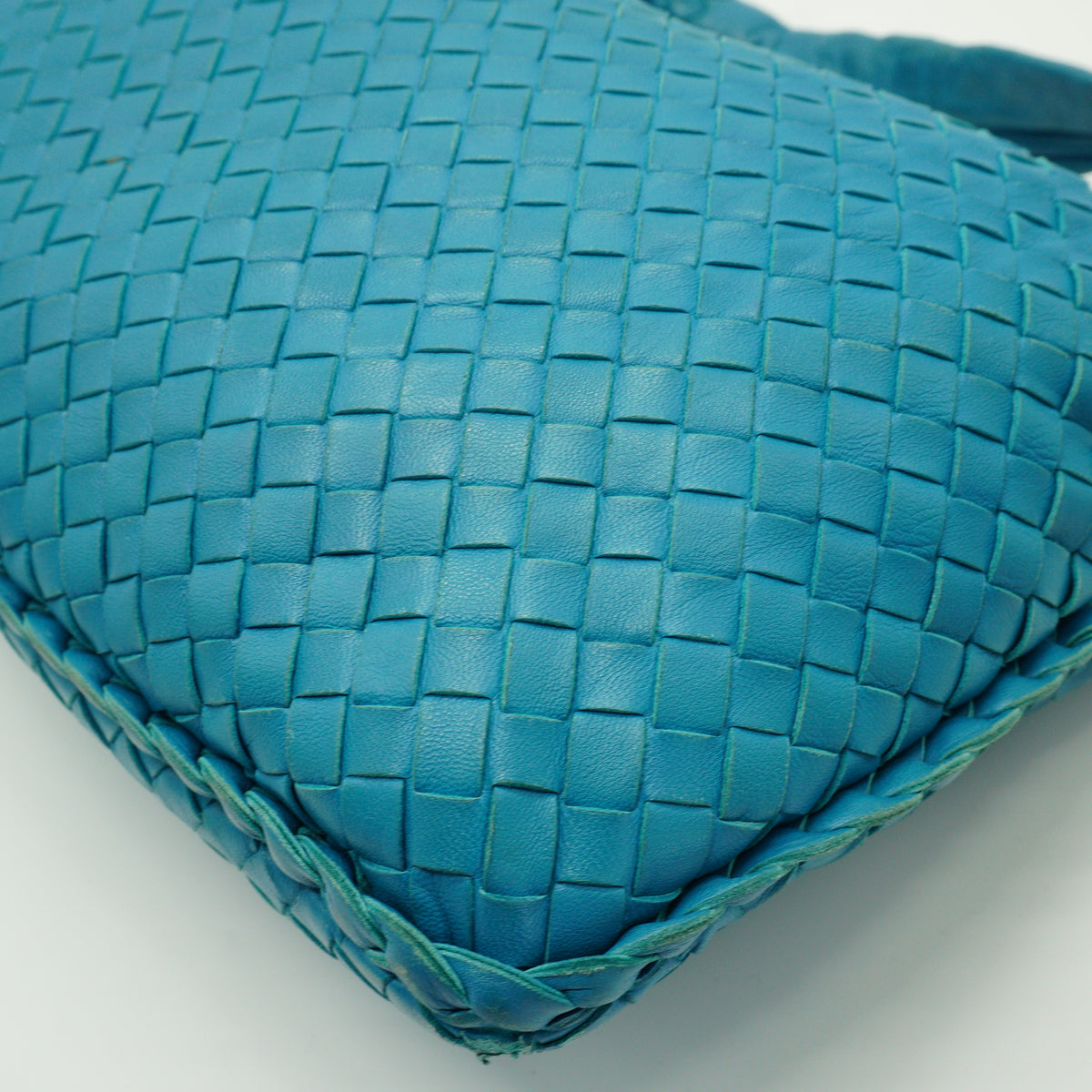Bottega Veneta Hobo Nappa Intrecciato Medium Turquoise