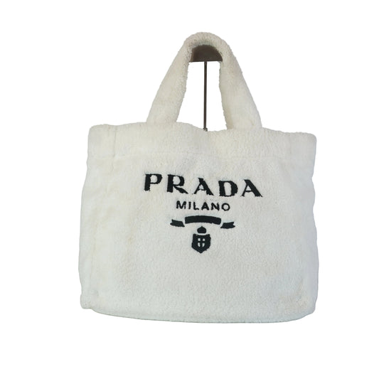Prada Terry Cloth Bag White