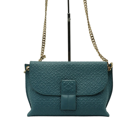 Loewe Avenue Crossbody Anagram Embossed Leather