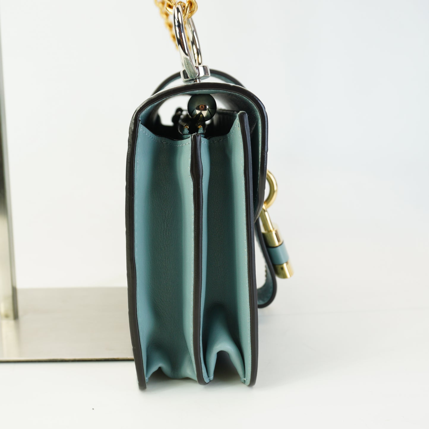 Chloe Numero Dix Crocodile Edition Polar Blue Small GHW