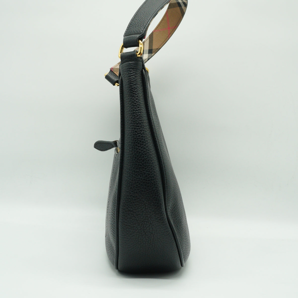 Burberry	Grained Leather Medium Hobo Bag GHW