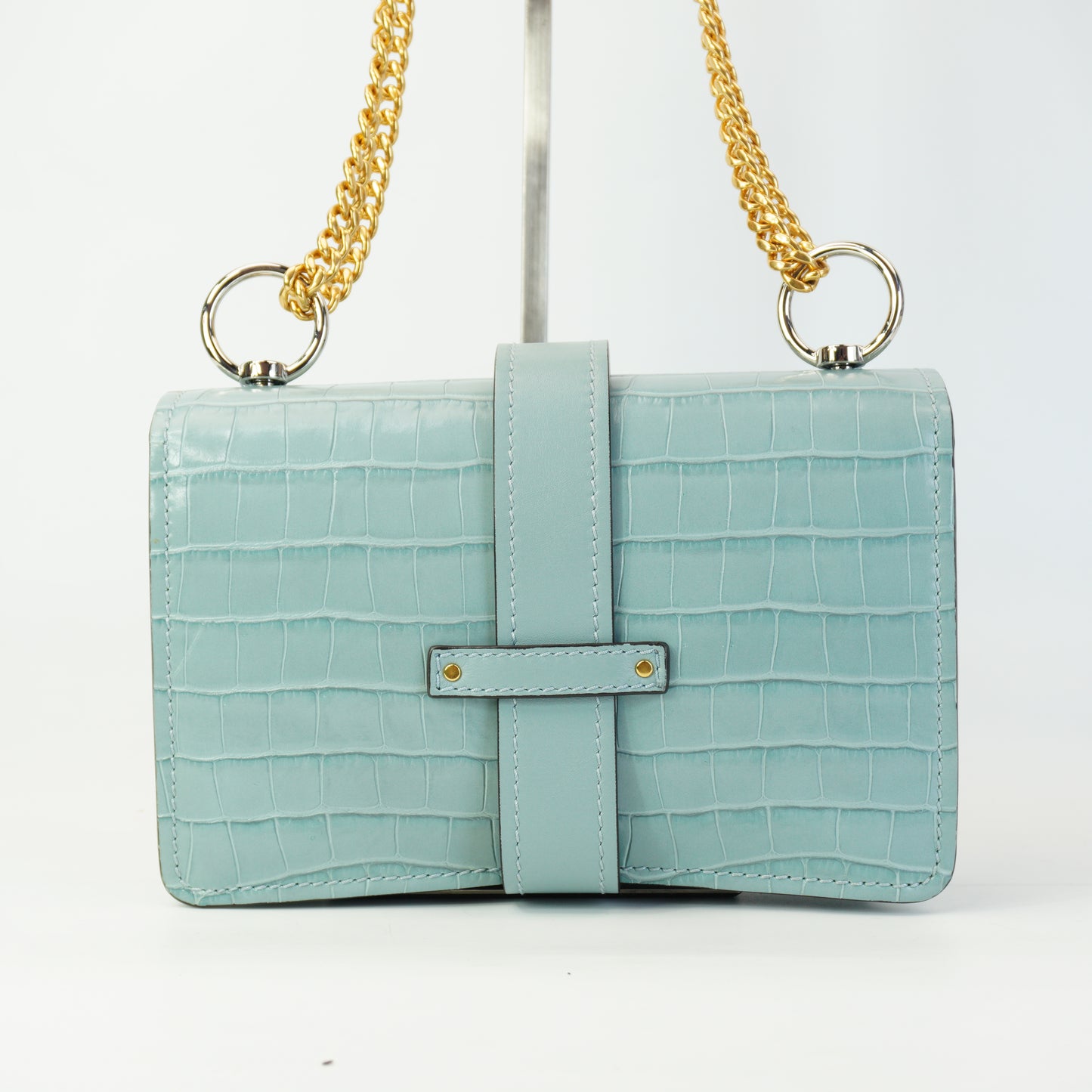 Chloe Numero Dix Crocodile Edition Polar Blue Small GHW