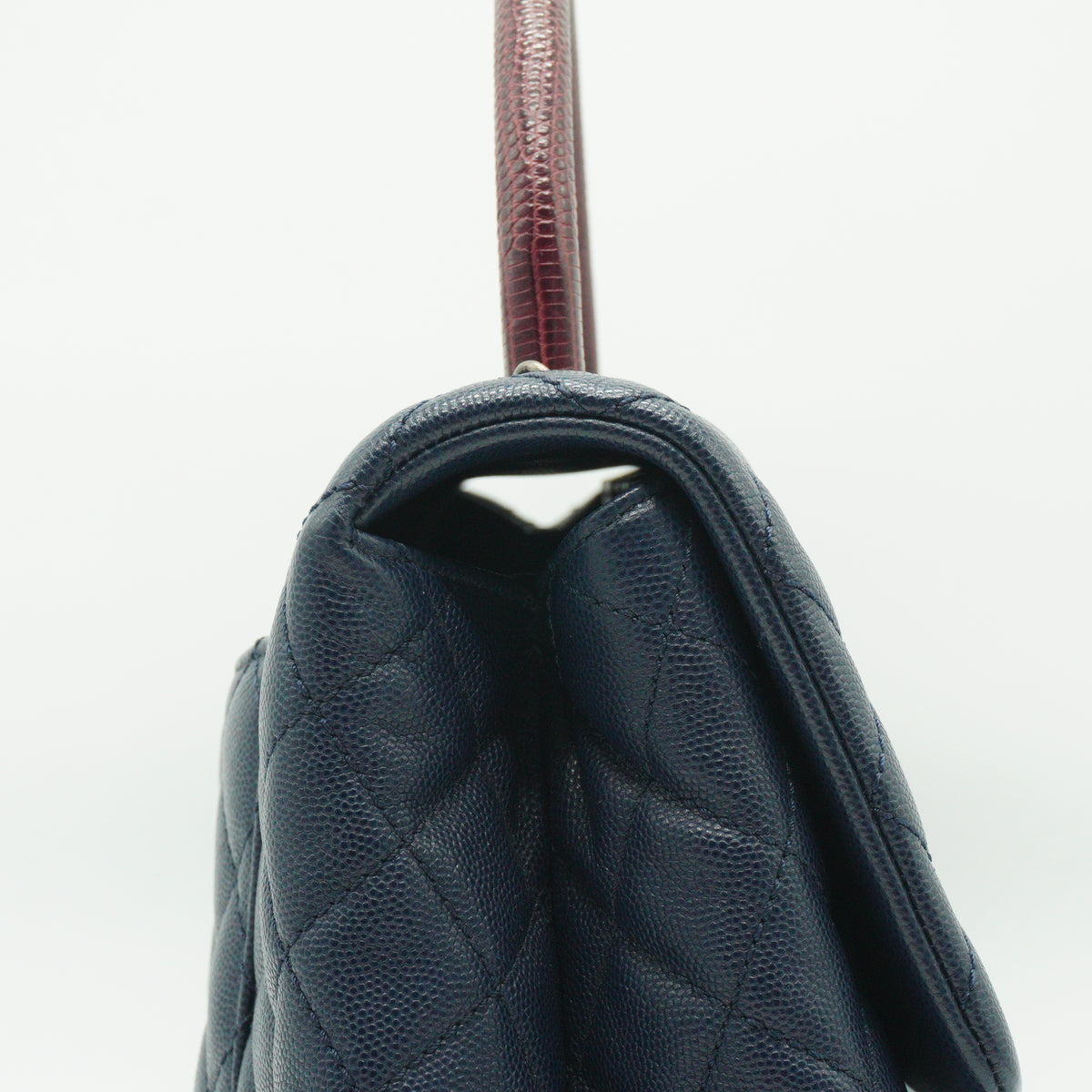 Chanel Coco Handle Large Dark Blue Caviar MHW