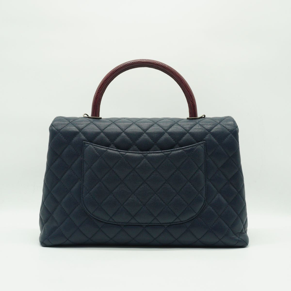 Chanel Coco Handle Large Dark Blue Caviar MHW
