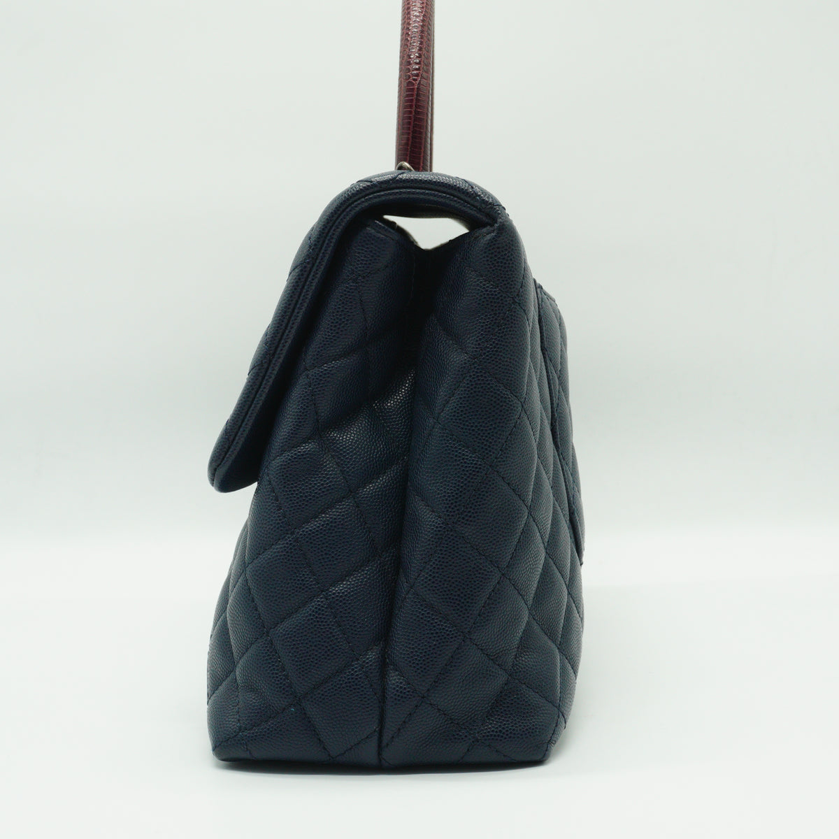 Chanel Coco Handle Large Dark Blue Caviar MHW