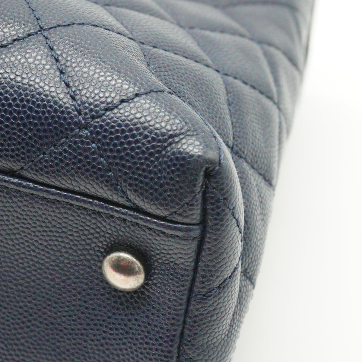 Chanel Coco Handle Large Dark Blue Caviar MHW