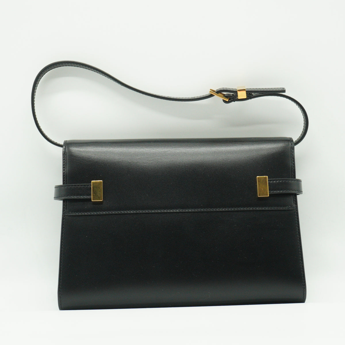 YSL	Manhattan Shoulder Medium Black GHW