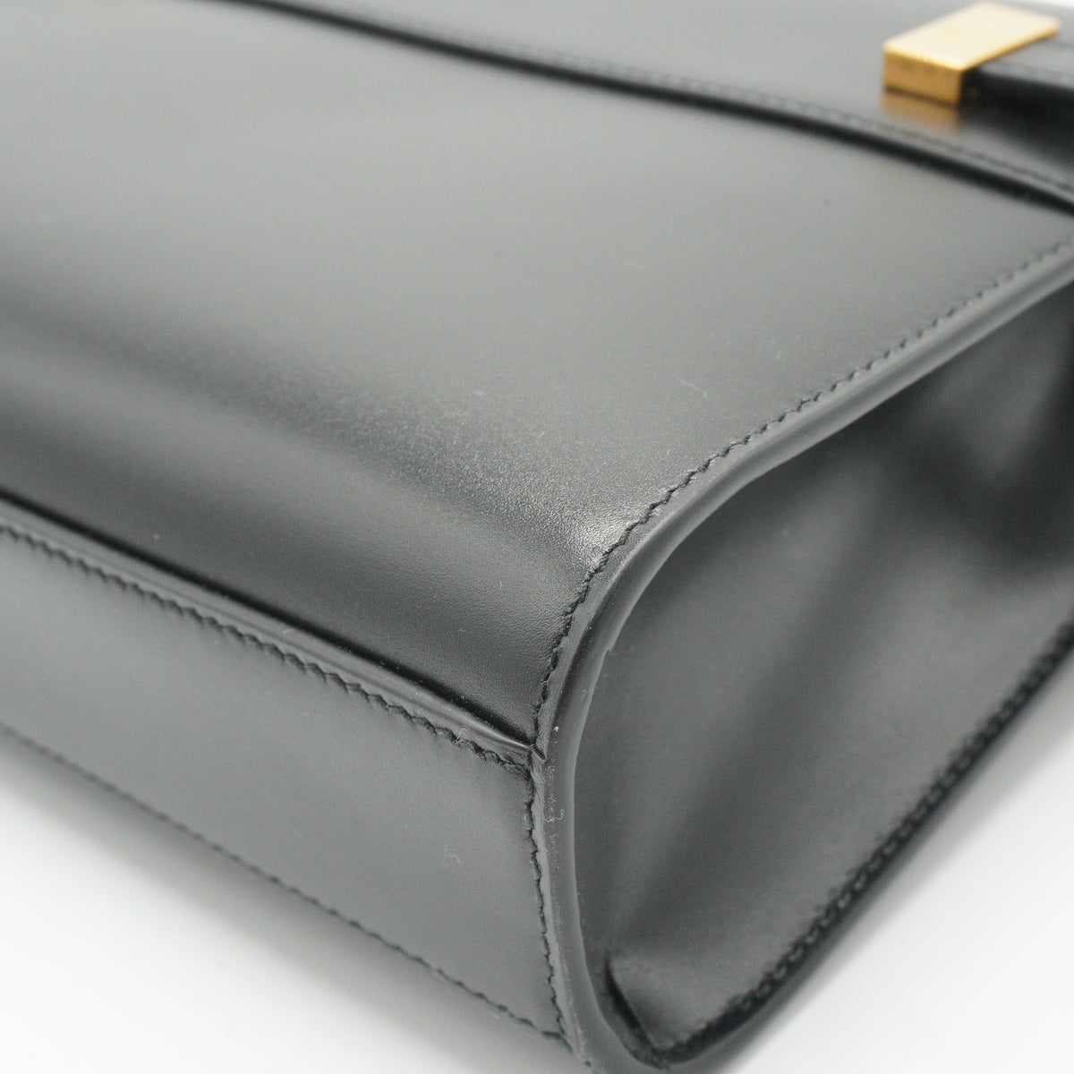 YSL	Manhattan Shoulder Medium Black GHW