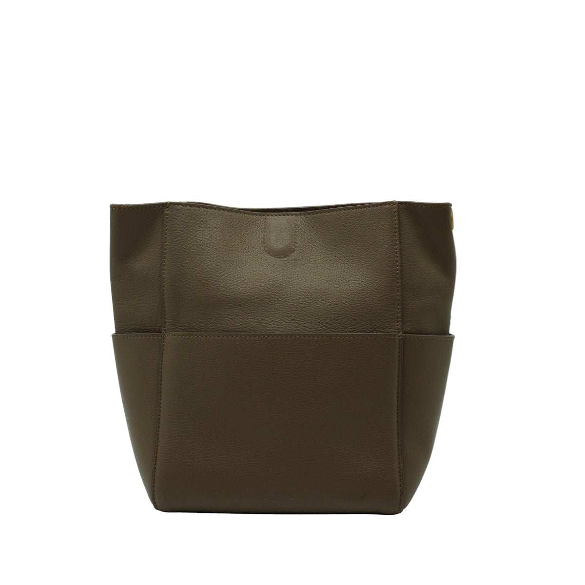 Celine Sangle Bucket Small Grained Calfskin Taupe GHW