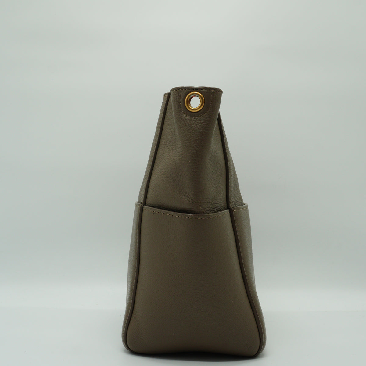 Celine Sangle Bucket Small Grained Calfskin Taupe GHW