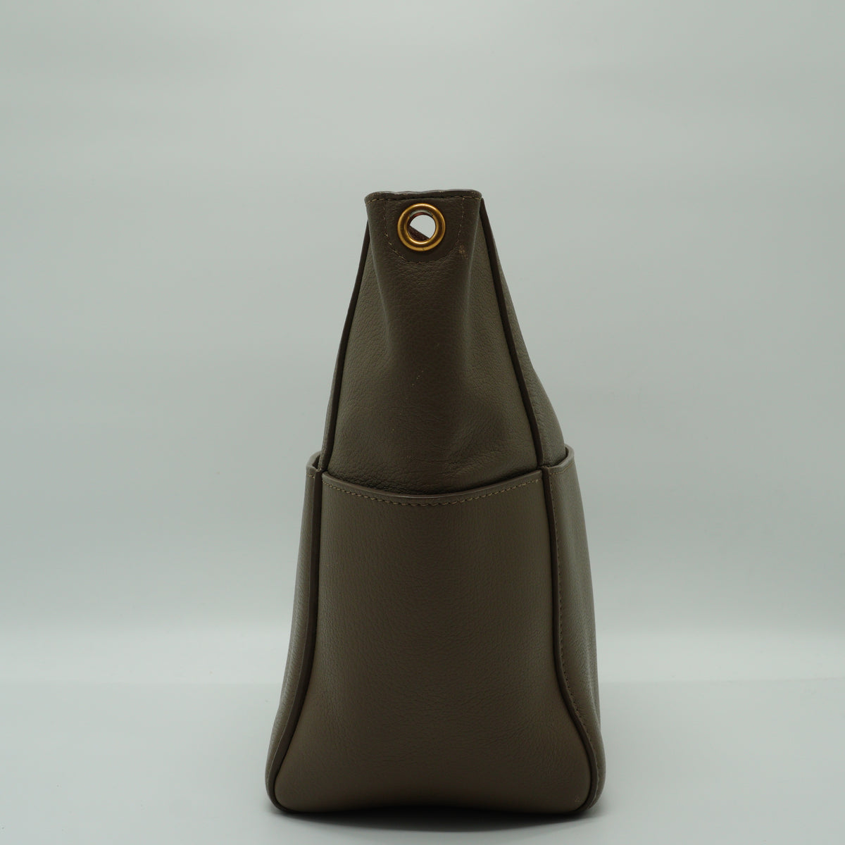 Celine Sangle Bucket Small Grained Calfskin Taupe GHW