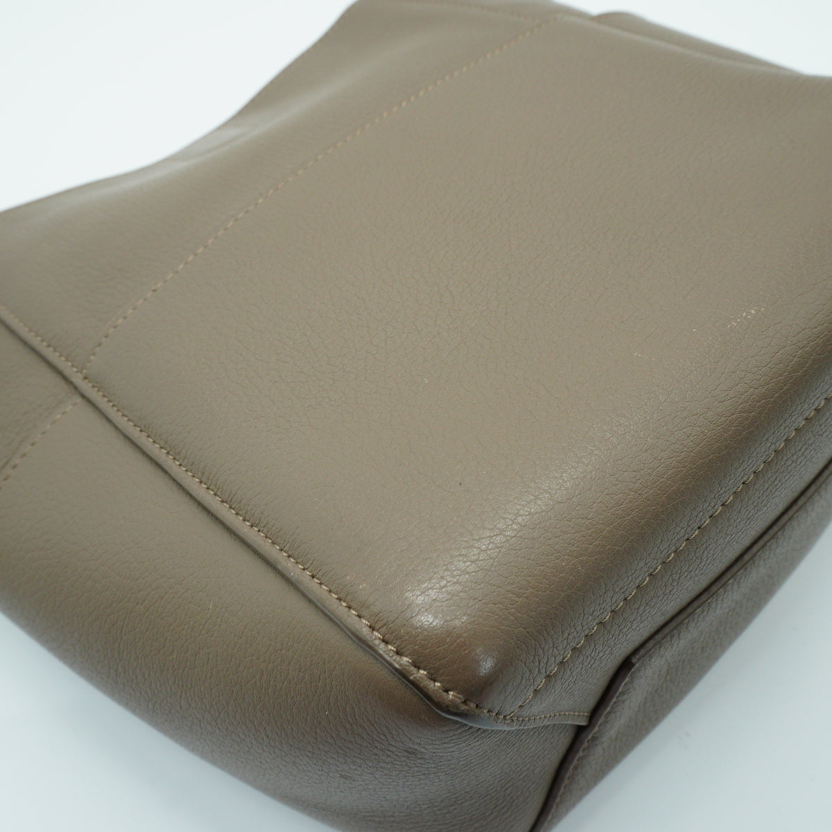 Celine Sangle Bucket Small Grained Calfskin Taupe GHW