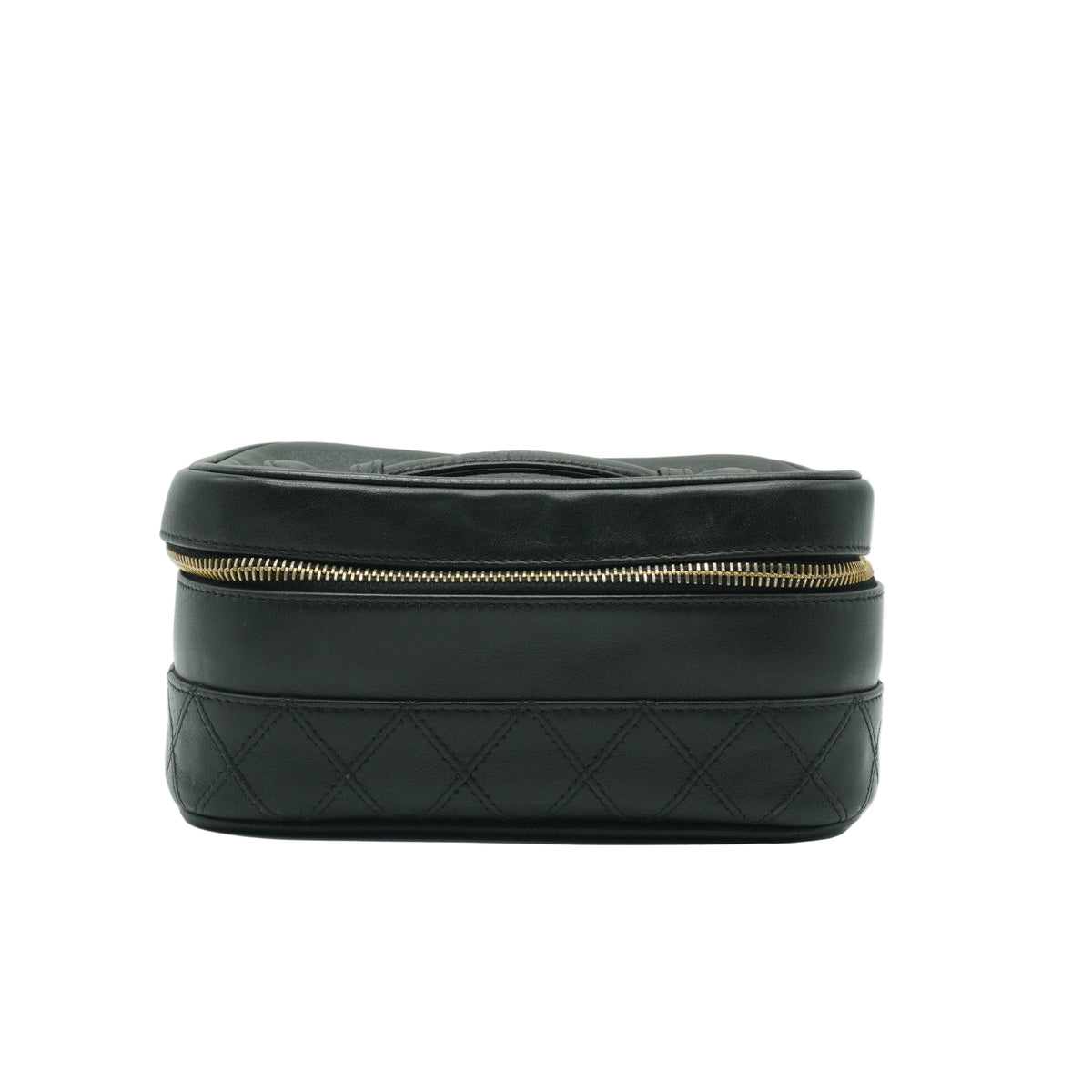 Chanel	Quilted Vanity Case Small Black GHW