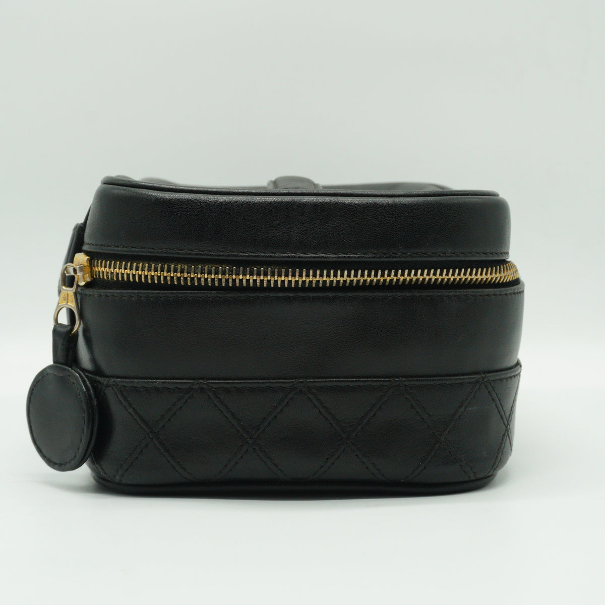 Chanel	Quilted Vanity Case Small Black GHW