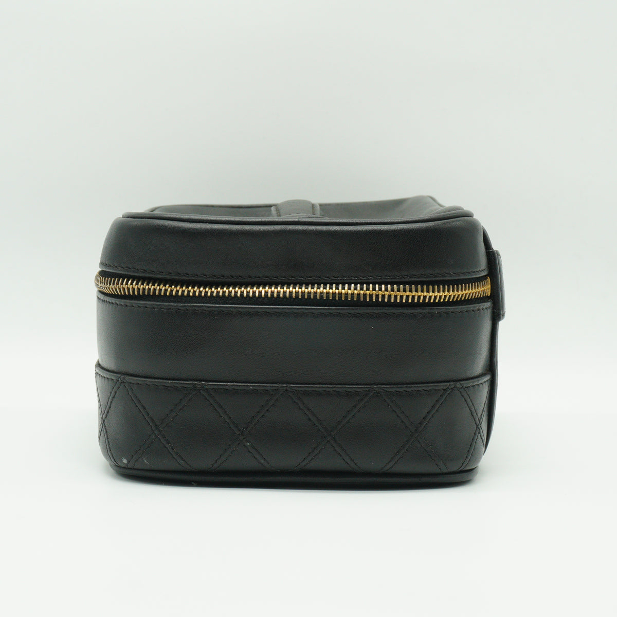 Chanel	Quilted Vanity Case Small Black GHW