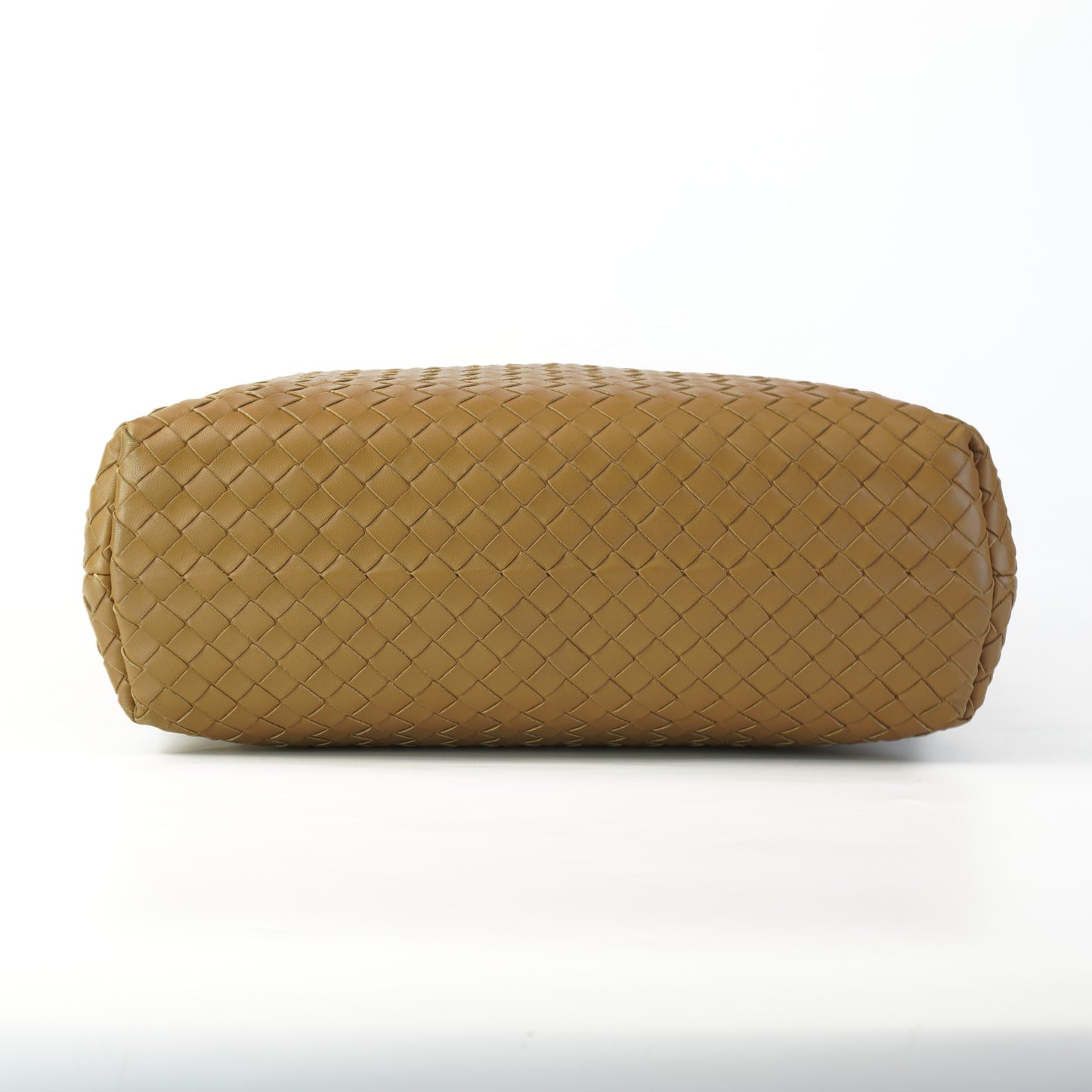 Bottega Veneta Olimpia Intrecciato Woven Leather Brown