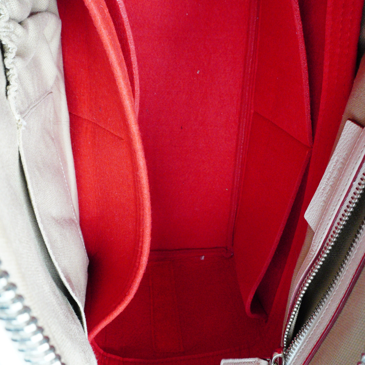Givenchy Antigona Large Goatskin Leather Chalk White Red Edge SHW