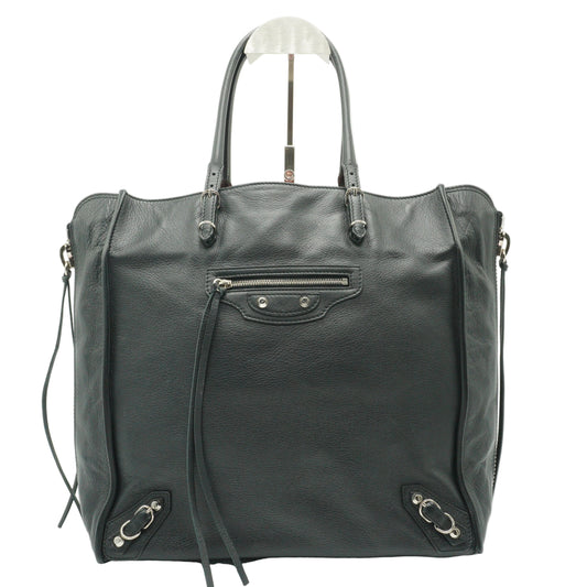 Balenciaga Papier A5 Zip Around Tote Medium Black SHW