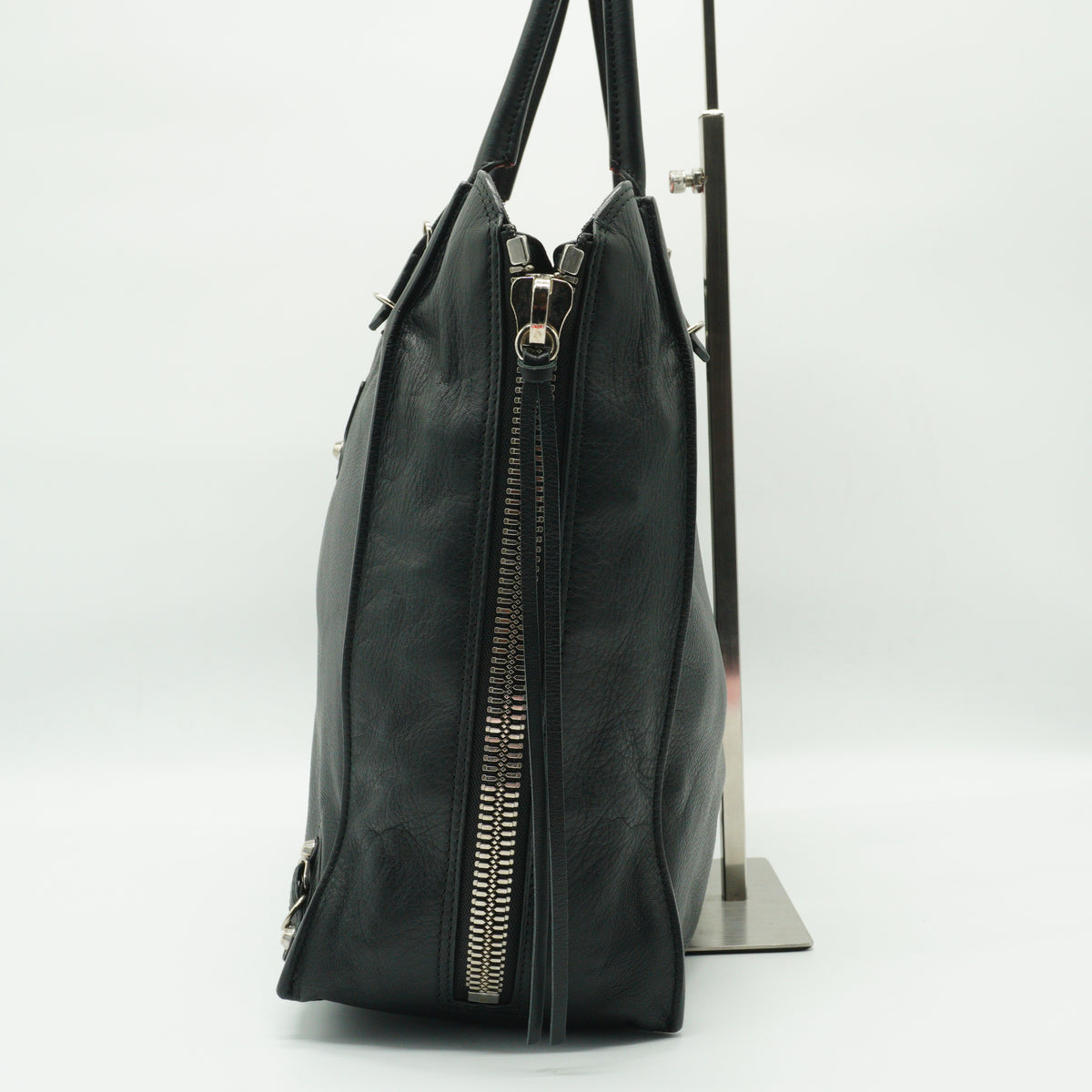 Balenciaga Papier A5 Zip Around Tote Medium Black SHW
