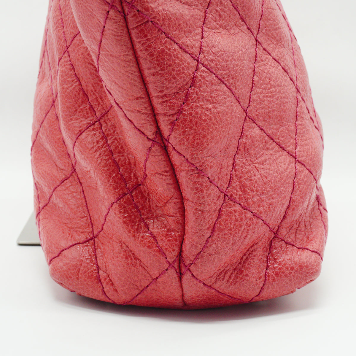 Chanel On The Road Tote Bag Large Calfskin Coral Pink SHW