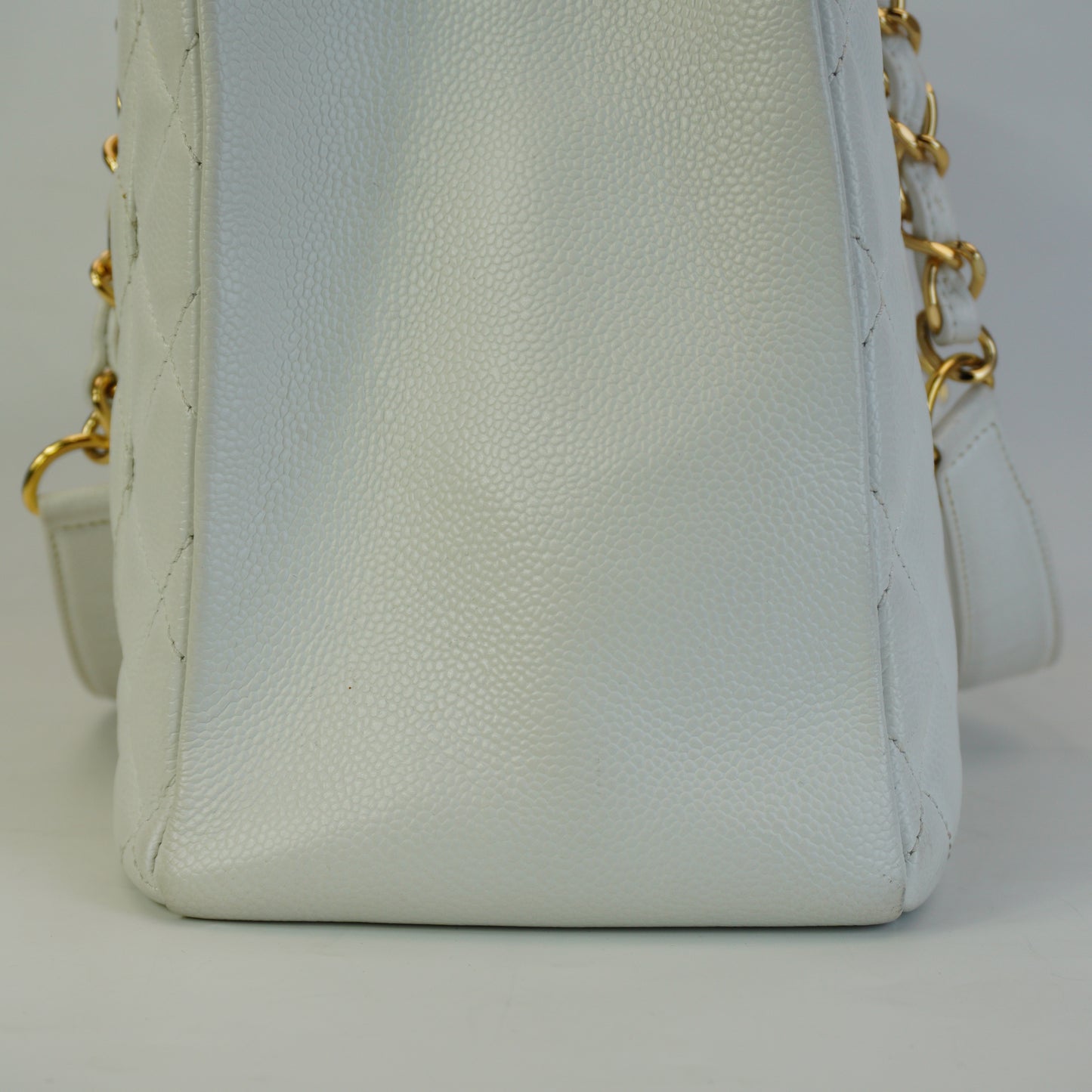Chanel GST GHW Medium White