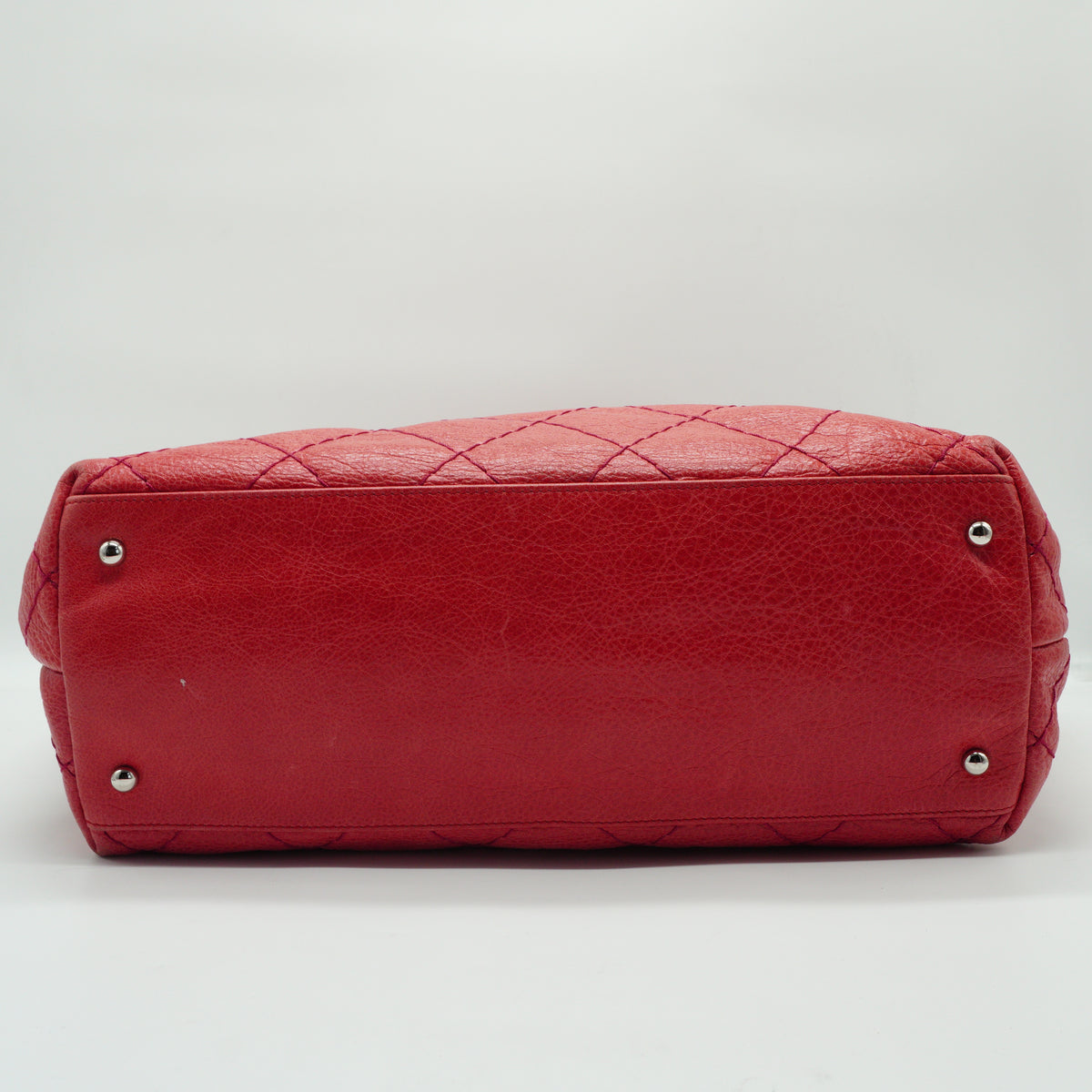 Chanel On The Road Tote Bag Large Calfskin Coral Pink SHW