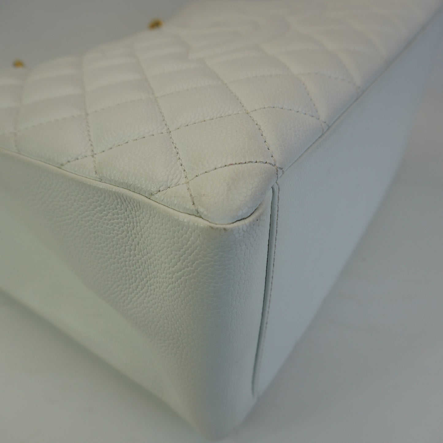 Chanel GST GHW Medium White
