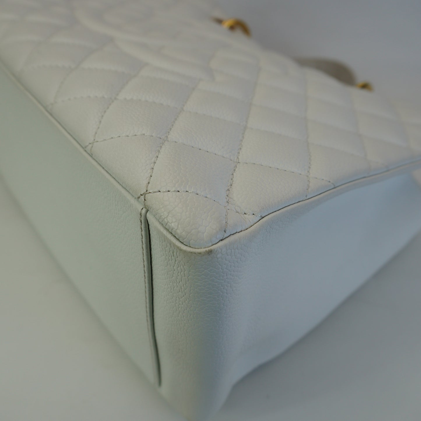Chanel GST GHW Medium White